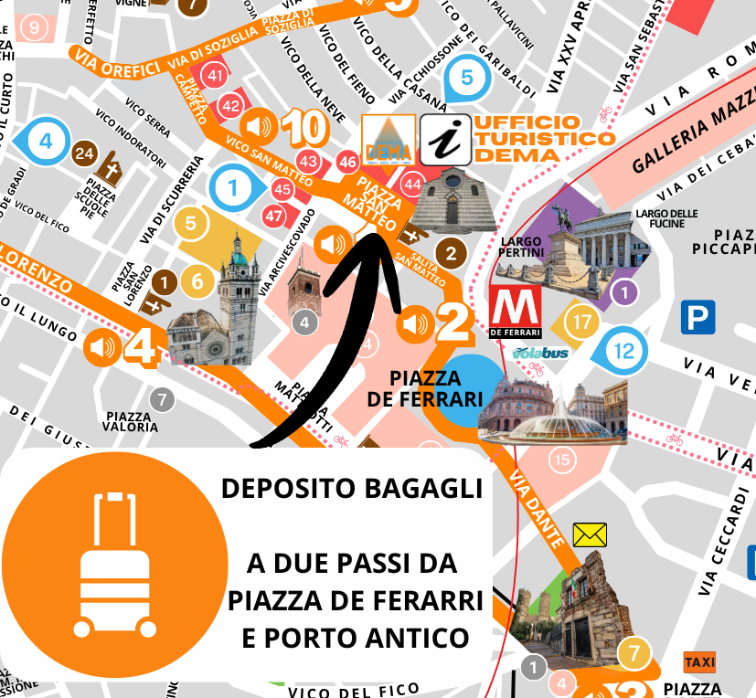 DEMA Luggage Storage Genoa – Near Aquarium & Piazza De Ferrari